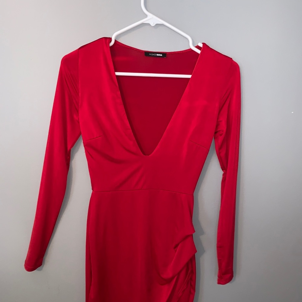 Fashion nova red dress